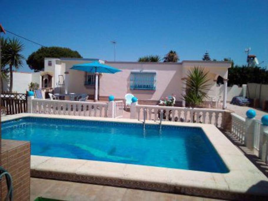 El Verano Azul Casa Con Piscina Chiclana de la Frontera Ngoại thất bức ảnh